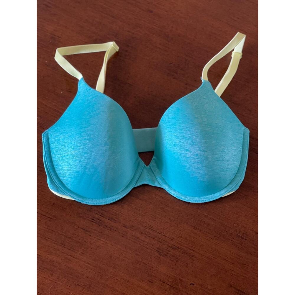 Victoria's Secret Semi Demi Bra in Bright Teal (32DD/E)